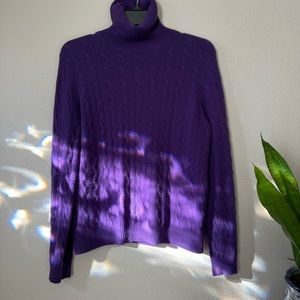 Women’s 100% Cashmere Turtleneck Sweater, with the soft luxury of cashmere.